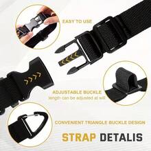 Adjustable Garden Hose Ties, Heavy Duty Extension Cord Organizer, Reusable Hanging Storage Straps, Suitable For Garage And Workshop, Wire And Hose Management, Home, RV, Shed Cable Organizer - 10pcs Black - View 9