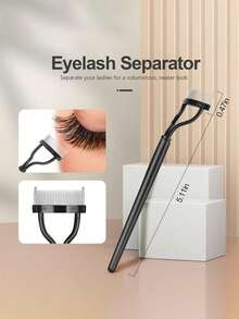 6/5/3/2/1pc Eyelash Tool Set, Includes Mascara Brush And Container, Create Natural Makeup Look, Includes Eyelash Comb And Brush, Reusable, False Eyelash Trimming Tool And Eyelash Separator, Suitable For Women And Girls - Multicolor - View 5