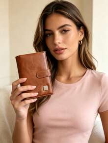 1PC Premium Passport Holder, Multifunctional Portable Business Wallet For Women, PU Ticket, Coin, Bank Card Storage Bag, Document, Card, Ticket All-In-One Protective Case, Large Capacity Multi-Layer Wallet With Smooth Zipper, Suitable For Cards, Cash, Passport, Tickets, Coins Storage, Halloween And Christmas Gift - Multicolor - View 13