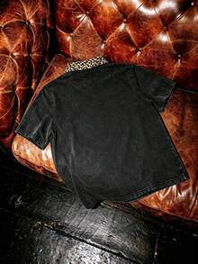 Kemeja Polo Pria Lengan Pendek Motif Leopard Vintage Baru, Kasual, Retro - MultiWarna - View 2