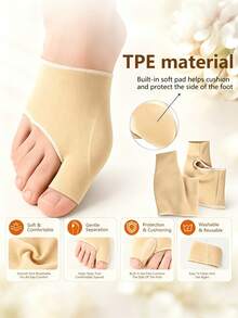 1 Pair Unisex Wearable Sports Forefoot Pads, Stable Fit, Breathable And Sweat-Absorbent Half-Sole Inserts - Multicolor - View 6