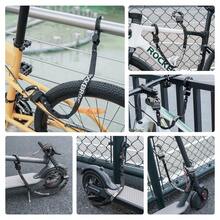 ROCKBROS 1PC Bicycle Chain Lock, 23.4" Bike Chain Lock Security Anti-Theft With Key Suitable For Road Bikes, Mountain Bikes And Scooters, Convenient To Carry - Black - View 9