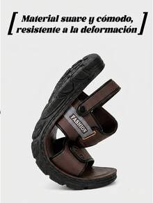 Men Sandals - Brown - View 9