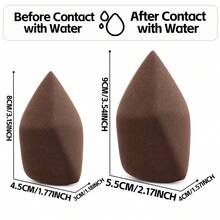 2/4/6/8/12 Pcs Multi-Faceted Makeup Sponge Set, Wet & Dry Use Foundation Blending Sponge, Soft Non-Latex Beauty Cosmetic Applicator, Flawless Makeup Blender For Liquid Foundation, Cream Concealer & Loose Powder, Reusable Makeup Applicator Sponges - Multicolor - View 2