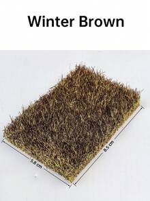 1 Box Seasonal Mini Artificial Grass Clump Model, 2.28*3.35in Simulated Sand Table Grass/Miniature Grass Tuft/Fake Grass Ball, Suitable For Various Scene Decoration, Train Track Miniature Landscape Model, Garden Model Landscape And Architectural Scene Layout DIY Material, Miniature Accessories - Grass Tuft - View 15