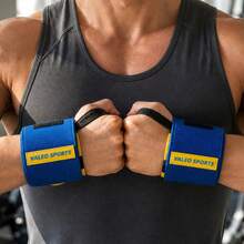 1 Pair Compression Wrap Wrist Straps, Professional Weightlifting Wrist Support, Suitable For Weightlifting, Bench Press, Deadlift, Overhead Press And Other Strength Training, Unisex - Multicolor - View 2