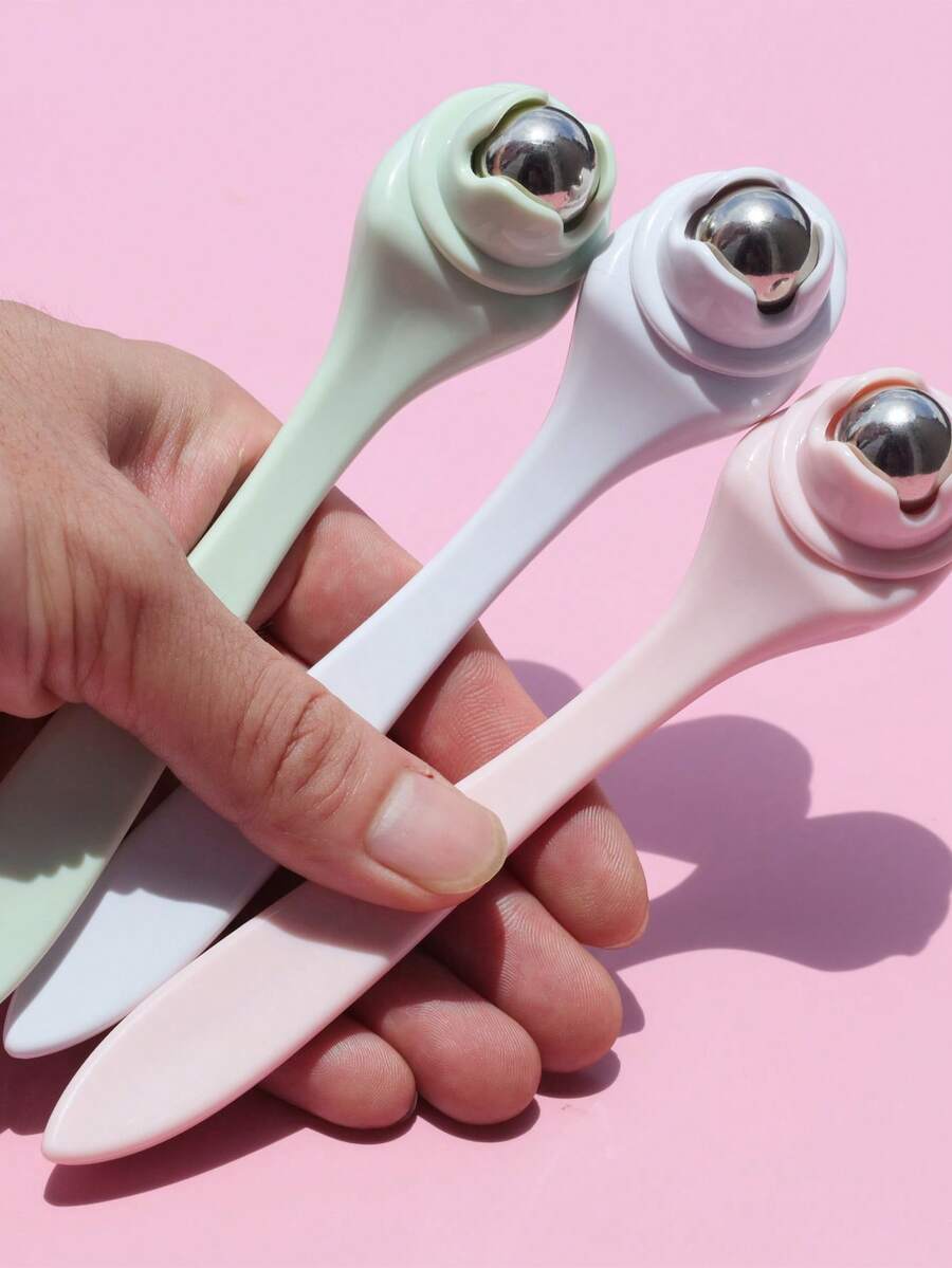 Beauty Eye Massage Roller, Steel Ball Manual Eye Massager, Metal Roller Massage Wand For Dark Circles, Eye Cream Applicator, Designed For Eye Care And Beauty - Multicolor - View 1