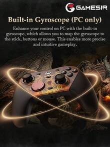 GameSir G7 Pro Aimlabs Dragon's Dogma 2 特別版遊戲手柄，Compatible with Xbox、PC、Steam 及 Android 遊戲控制器，配備 Mag-Res TMR 搖桿、霍爾效應類比扳機、6 軸陀螺儀、1000Hz 採樣率，以及有線／2.4GHz／藍牙三模式連接功能 - Dragon's Dogma 2 Edition - 查看 8