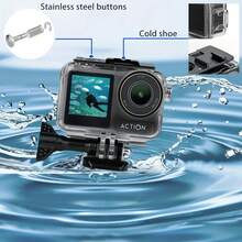 45M(148ft) Waterproof Case For Osmo Action 5pro 4 3, Accessories For Osmo Action3/4/5pro Waterproof Case, Protective Underwater Dive Housing Shell With Bracket Accessories - View 6