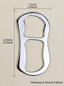 INYUSUN 1pc Portable Practical Gua Sha Body Fascia Tool Back Massage Tool Fitness Muscle Relaxation Scraper - Silver - View 9