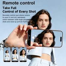 Rear Camera Selfie Viewfinder Screen, Selfie Display With Remote Control, Real-Time Preview Screen Mirroring Device, Supports Remote Zoom And Lens Switching, Allows Using Rear Camera For Selfies, Convenient For Capturing Clearer Selfie Photos - View 6