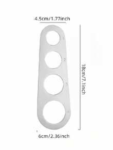 Stainless Steel 4-Hole Pasta Portion Spoon, Precise Portion Control To Prevent Waste, Suitable For 1/2/Multi-Person Servings, Designed For Spaghetti, Macaroni, Fettuccine Portion Control, Kitchen Tool And Tableware Accessory - Multicolor - View 8