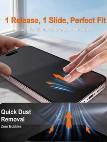 6Pcs Matte Anti Glare And Anti Fingerprint Anti Peeping Ceramic Film Full Coverage Flexible Mobile Screen Protector Compatible With IPhone 18 Pro Max 17 Pro 16 Plus 15 14 13 12 11 Explosion-Proof And Scratch Resistant No Bubbles Automatic Adsorption Easy To Install Protective Film Soft Film Non Glass - Clear - View 4