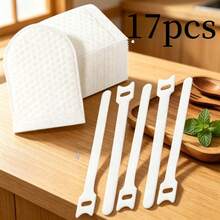 17pcs Faucet Filter Bags (15pcs Filter Cartridges + 2pcs Fixing Straps), Kitchen Drain Pipe Filter, High-Efficiency Pre-Filtration To Intercept Rust, Sediment And Impurities, Practical Water Purification Accessory - A - View 5