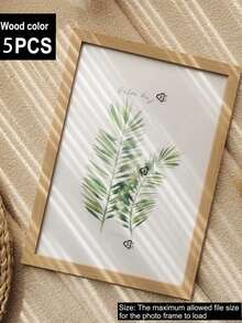 1pc Wooden Photo Frame Set, Suitable For Photo Wall, Available In 10x15, 15x20, 20x25 Inches And A4 Sizes, Can Be Placed On Desk Or Hung On Wall, Ideal Choice For Photo Decoration, Commemorative Gift, Birthday Gift, Graduation Gift - A - View 4