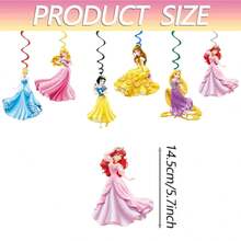BUTTBILL New Arrival Princess Theme Birthday Party Decoration Bunting Banner Spiral Hanging Decor Party Supplies Set - Multicolor - View 9