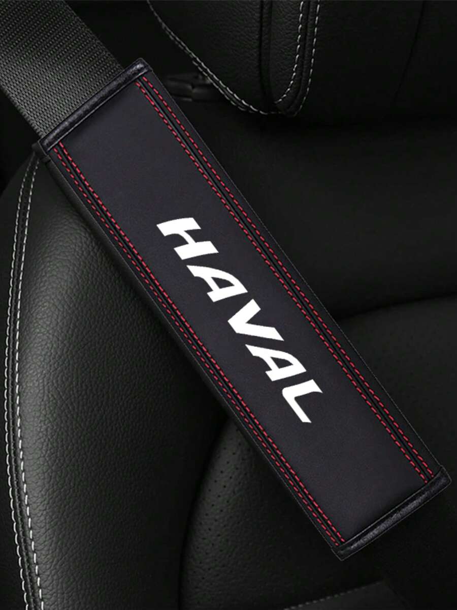 For HAVAL Accessories 2PCS Car Seat Belt Cushion Safety Belt Leather Shoulder Protector Pad Accessories - 1 - View 1