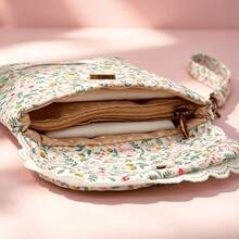 Women's Coin Purse, Pastoral-Style Sanitary Pad Storage Pouch, Lipstick/Makeup Bag, And Floral Multifunctional Portable Pouch For Small Items. - Multicolor - View 7