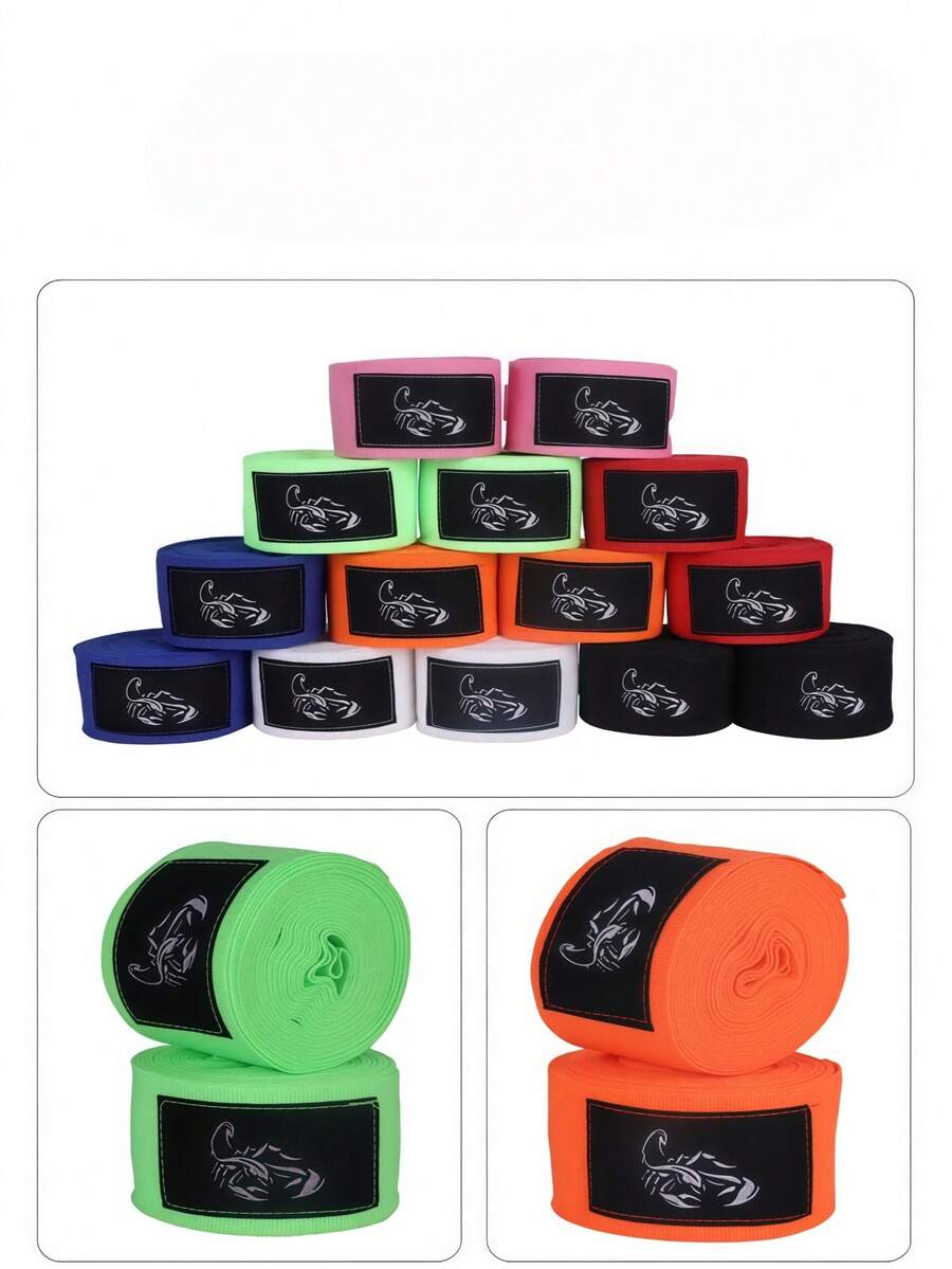 2 st 5 m handlindor för boxning, fotlindor, bandage, Muay Thai handlindor, Sanda-bandage, Taekwondo sport-handlindor - Multifärgad - Visa 1