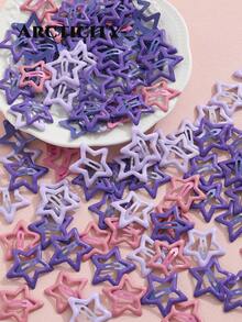 20pcs/Set Women's Purple Star Hair Accessories Set, Star Hair Clips & Bangs Clips, Dreamy Hair Clips, Suitable For Daily Wear And Concert Support - Purple Mixed Color - View 2