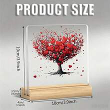 1 món trang trí acrylic 2D phẳng hình cây trái tim đỏ, vật trang trí để bàn, decor bàn làm việc văn phòng, quà tặng đồng nghiệp bạn bè dịp Valentine, sinh nhật, lễ tết, phong cách chữa lành cho giới trẻ, quà tặng nghi thức cá nhân hóa, có tấm nền phim, có thể tháo rời - A - Xem 2