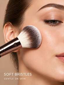 7pcs/5pcs/2pcs Dual-Ended Makeup Brush Set, Soft Synthetic Bristles, Covers Foundation, Blush, Eyeshadow, Eyebrow Brush & Spiral Eyebrow Brush, Professional Makeup Tools, Essential For Girls, Recommended For Beginners, Women's Gift - Brown - View 5