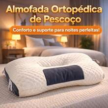 Travesseiro Ortopédico Cervical Ergonômico, Fino, Suporte para Coluna e Pescoço, Algodão Respirável, Antiácaro, Melhora a Postura **** - Cor aleatoria - Visão 2