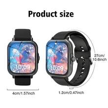 1pc Men's/Women's Silicone Strap Sports Smartwatch, Call/Answer Phone, Step/Calorie/Distance Tracking, Multiple Sports Modes, Call/Message Notification, Multifunctional Smart Watch, 2.01" Full Screen Touch HD Display, Compatible With Android/IOS Phones - Multicolor - View 6