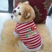 Factory Direct Christmas Holiday Essential! Dog Striped Fleece Cotton Sweatshirt, Cute Pet Fashion Hot Item, Gift Suitable For Small Dogs - Multicolor - View 4