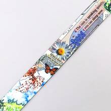1 Piece Vintage Collage Print Lanyard With Card Holder, Cute Dog Mushroom Butterfly Pattern ID Badge Holder For Student Office Work, Cute Gift - Multicolor - View 8
