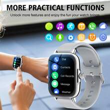 1pc Men's/Women's Silicone Strap Sports Smartwatch, Call/Answer Phone, Step/Calorie/Distance Tracking, Multiple Sports Modes, Call/Message Notification, Multifunctional Smart Watch, 2.01" Full Screen Touch HD Display, Compatible With Android/IOS Phones - Multicolor - View 4