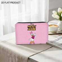 Disney Daisy Duck Print Travel Makeup Bag, Durable Polyester Cosmetic Pouch In Multiple Specifications, Portable Lightweight Storage Accessory For Travel, Daily Commute & Vacation Organization - Multicolor - View 3