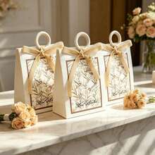 10pcs/20pcs Wedding Gift Box - Suitable For Weddings, Birthdays, Holiday Parties, Wedding Favors, Guest Gifts, Gift Boxes, Wedding Reception Decorations, Christmas Party Boxes, Valentine's Day Candy Boxes - Multicolor - View 2