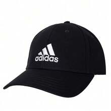 Adidas Embroidered Logo Outdoor Sports Cotton Baseball Cap Unisex Black - Black - View 4