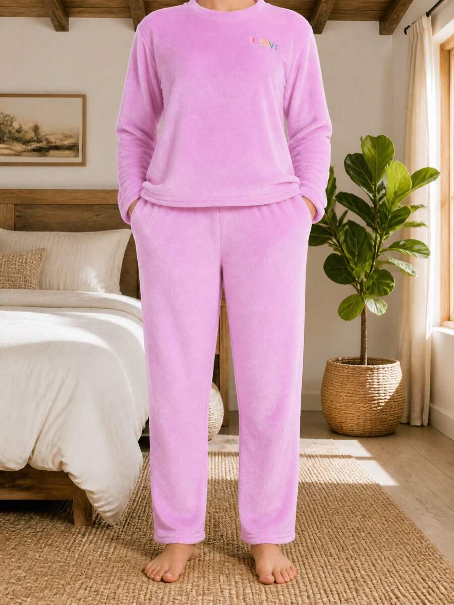 Women Pajama Sets - Pink - View 1