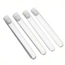 Transparent Hard Plastic Tubes With White Screw Caps, Clear PS Plastic Storage Tubes - View 10