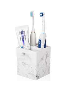 Bathroom Countertop Organizer, Silicone Bathroom Vanity Organizer, Toothbrush And Toothpaste Holder, Cosmetics Organizer-A Bathroom Essential. - Multicolor - View 7