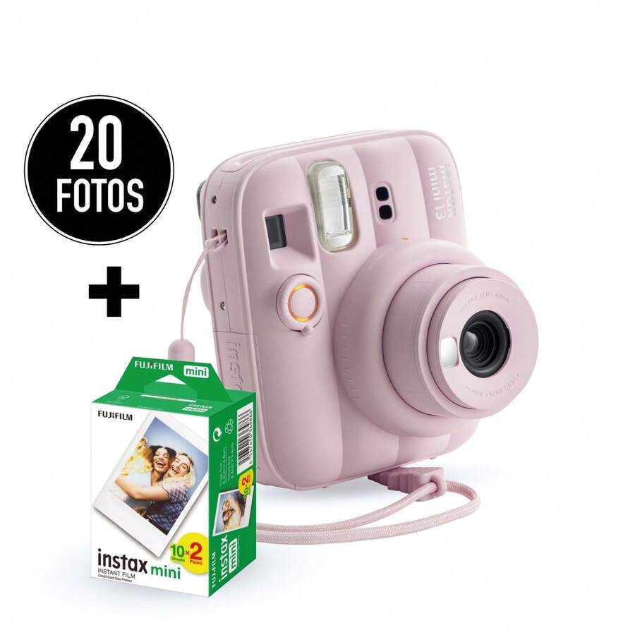 PACK CAMARA INSTAX MINI 13 + 20 PELÍCULAS - FUJIFILM - ✅Entrega 24/48h