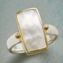 Minimalist Creative Geometric Pattern Women's Ring. Vintage Holiday Accessory - Silver - View 1