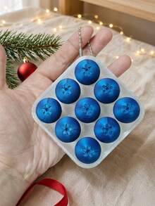 Christmas Apple 9-Grid Fruit Cookie Pendant, Tomato 9-Grid Keychain, Christmas Creative Gift, Blueberry Wafer 9-Grid Backpack Pendant, Hard Plastic Fruit Miniature Model Bag Charm, Perfect Gift - Multicolor - View 16