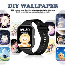 QAGSFLC [Smart Watch]1.83-Inch HD Touchscreen Smartwatch With Silicone Strap, Supports Bluetooth Calling, Message Notifications, Calorie Tracking, Sports Tracking, Stopwatch, Weather Forecast, Music Control, Compatible With Android/IOS Phones - Multicolor - View 6