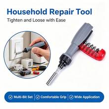 Ratchet Screwdriver Set, Multi-Function Adjustable Screwdriver With Replaceable Bits, Portable Manual Repair Tool Kit, Suitable For Home Furniture, Electronics And DIY Projects - Ratchet Screwdriver - View 4