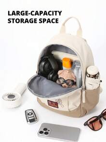 CAMEL CROWN Lightweight Travel Bag, Outdoor Leisure Lightweight Small Bag, Hiking Climbing Travel Backpack - Gravel Apricot - View 3