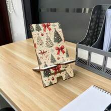 1 مجموعة حامل هاتف متعدد الوظائف بتصميم رجل الزنجبيل لعيد الميلاد، تصميم خشبي، قابل لتعديل الارتفاع، تشغيل بدون استخدام اليدين، مثالي للمنزل والمكتب - 1PC - مشاهدة 11