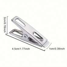 10/20/30/40pcs Heavy Duty Stainless Steel Clothes Pegs - Non-Slip Rust-Proof Clips, Suitable For Laundry, Plants And Projects | Durable Indoor/Outdoor Drying Tool, Multi-Functional Storage Solution, Strong Rust-Proof Spring, Perfect For Home, Office And Garage, Clothes Pegs - View 9
