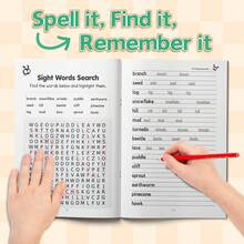 English Word Search Puzzle Notebook, Find Hidden Words, Vocabulary And Spelling Practice, Letter Recognition, Visual Search, Focus And Observation Activities For Daily Learning, Classroom And Home Practice - English Word Search Puzzle Notebook - View 5