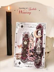 Halloween--A Beautiful Day Planner Sticker Pack--Gothic Dark Theme Lace Decorative Stickers Suitable For Halloween Planner, Gift Decoration - Rectangle - View 8