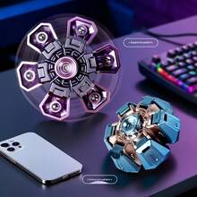 1 pieza Juguete giratorio de punta de dedo mecha transformable creativo, estilo tecnológico genial, juguete de alivio de estrés competitivo, juguete mecánico transformable - Multicolor - Ver 5