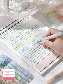 6/12pcs Floral Scent Glitter Highlighter Pens, Color Highlighters, Beautiful Stationery, Perfect For Student Use, Reward Gifts And Scrapbook Supplies - Multicolor - View 8
