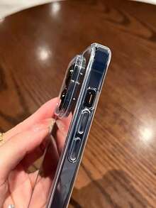 4件組超值裝：時尚極簡透明大孔手機殼，相容 iPhone 18/18Pro/18ProMax/17/17Pro/17ProMax/16/16Pro/16ProMax/15/14/13/12/11，舒適柔軟保護殼 - 透明4件裝 - 查看 5